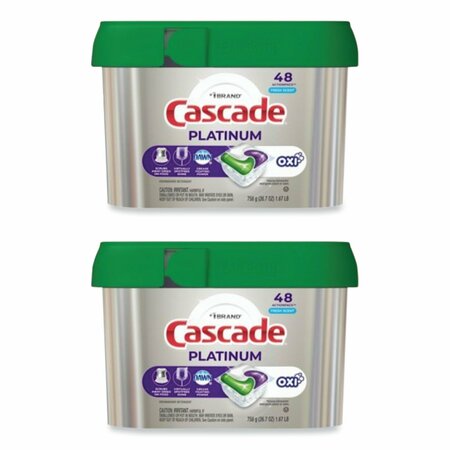 CASCADE ActionPacs, Fresh Scent, 26.7 oz Tub, 144PK 80374528